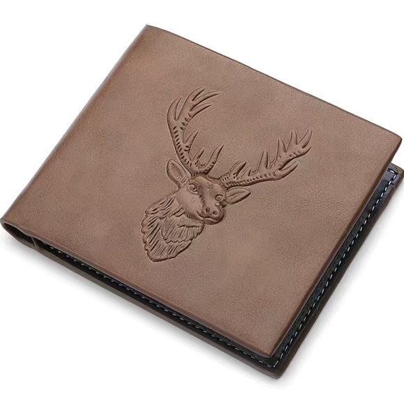 Embossed PU Elk Wallet - Picture 3 of 5